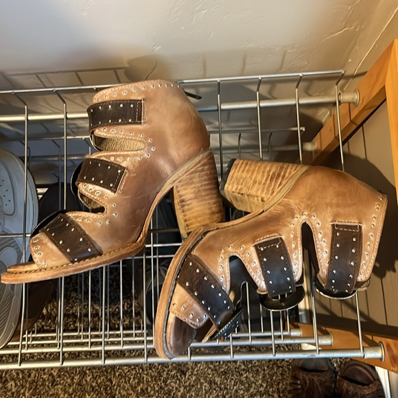 Freebird By Steven Violet Ankle Bootie Sandals - Picture 3 of 10